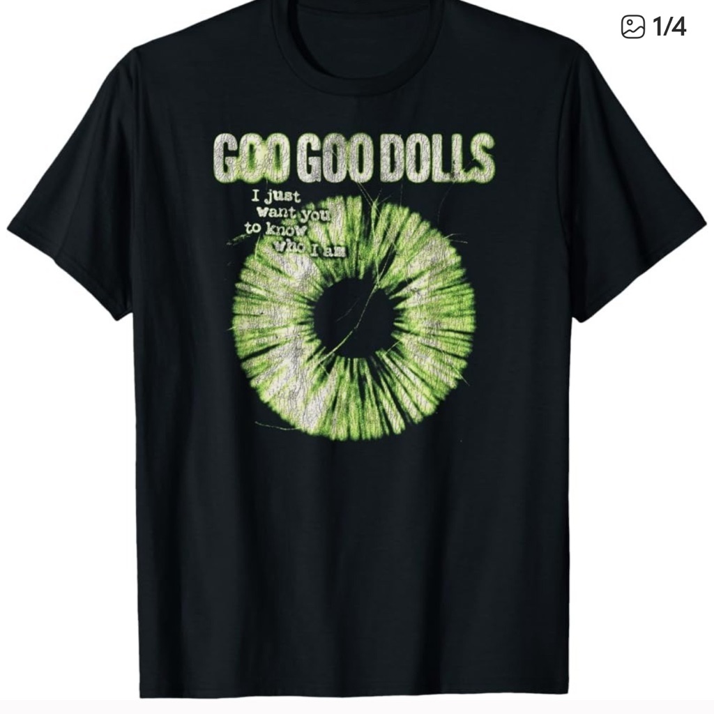 Goo Goo Dolls Black TShirt With Green Graphic Goo Goo Dolls Black TShirt With Green Graphic